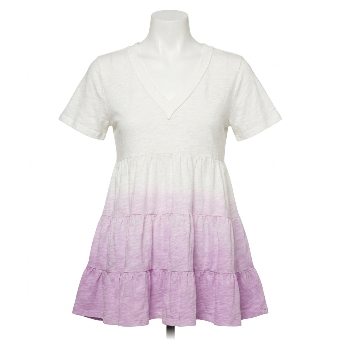 New Entro Ombre Tiered Top In Lilac